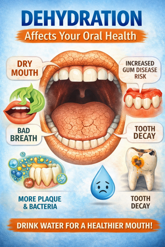 Does dehydration give you dry mouth?